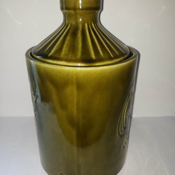 McCoy Cookie Jug Cookie Jar 1970 Drip Glaze Avocado Green - Picture 3 of 12